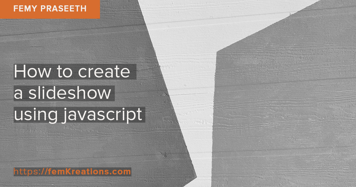 How to create a slideshow using javascript
