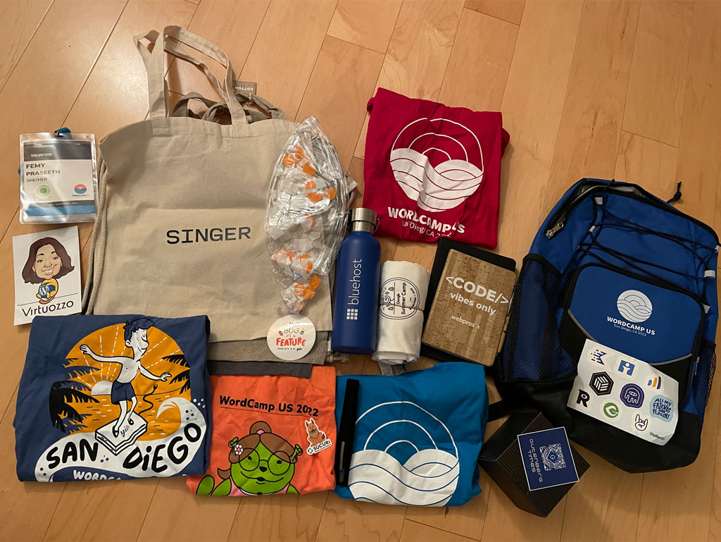 Swags from the WordCamp US